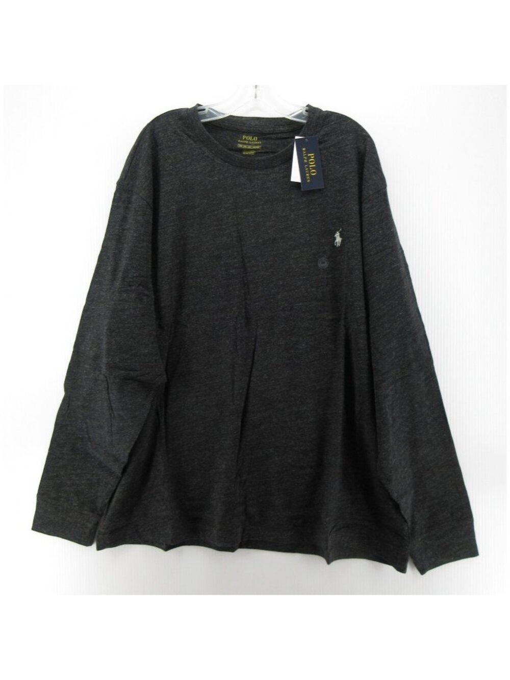 Polo Ralph Lauren Shirt 2XB Big Pullover Minimalist Pony Heathered